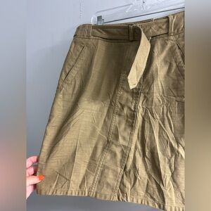 NWOT loft cargo utility belted skirt